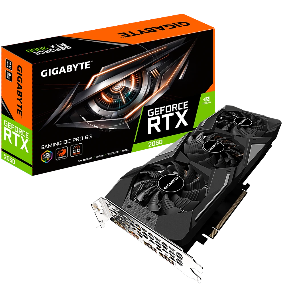 Gigabyte GeForce RTX 2060 GAMING OC PRO 6G  (Rev. 2.0)